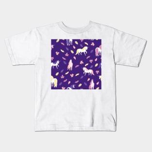 Unicorns and Leaves Kids T-Shirt